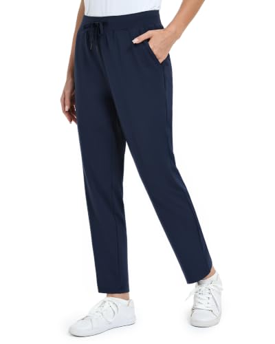 24/26 Inch Stretch Petite Ankle Golf Pants for Women - Navy, Large