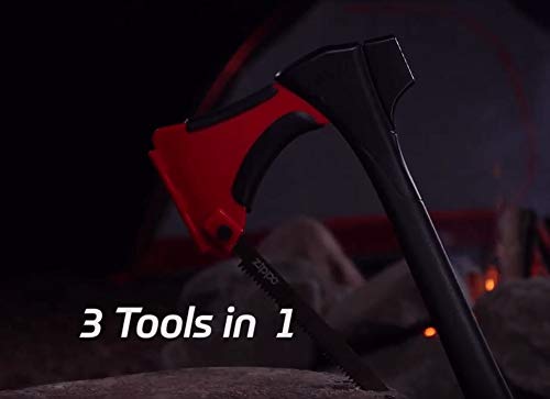 Zippo 3-in-1 Camping AxeSaw with Saw Blade & Mallet | Portable Multi-Tool