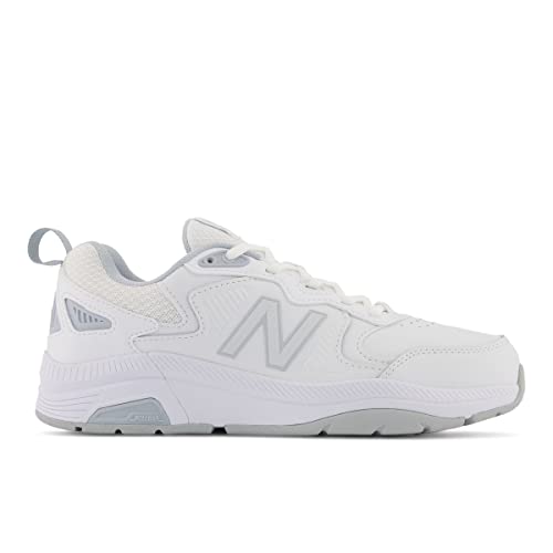 New Balance Women's 857 V3 Cross Trainer Shoes - White/Cyclone, 10.5
