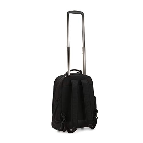 Kipling Women's Gaze Large Rolling Backpack - True Black, 8.25 x 17.25 x 12.25 inches