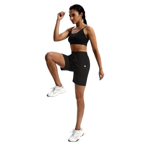 Women's Bermuda Shorts 7 Inch with Pockets - X-Large Black