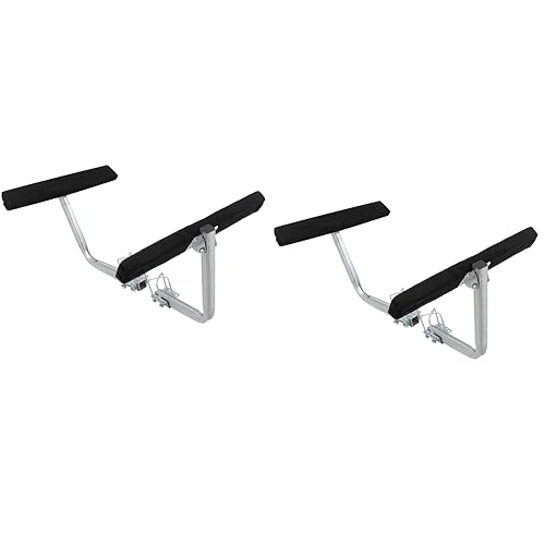 4-Pack Boat Trailer Bunk Guides 2x4ft Carpeted Side Bunks for High Beam & C-Channel Trailers