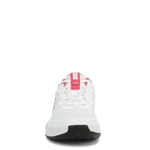 Ryka Women's Court Agility Cross Training Shoe 7.5 Wide White Pink