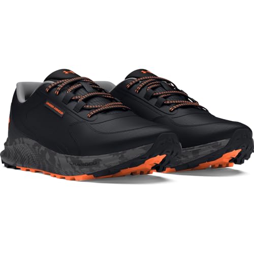 Under Armour Men's Charged Bandit Trail 3 Sneakers - Size 12, Black/Black/Orange Blast