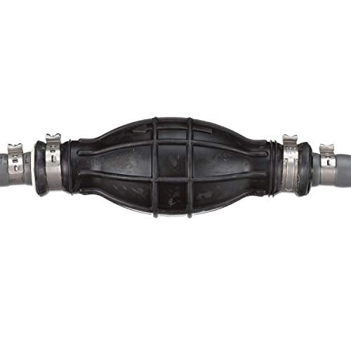 Marine Fuel Line Kit 6 Feet Long 3/8-Inch Diameter with Fittings for Yamaha Engines - Black