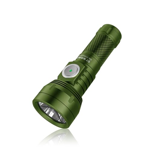 Mini Keychain Flashlight 700 Lumens with USB-C Charging - Green - NANO V3