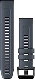 Blue Silicone Garmin Quickfit Armband for Fenix, Epix, Instinct, Forerunner 745/945/955, MARQ Series - One Size