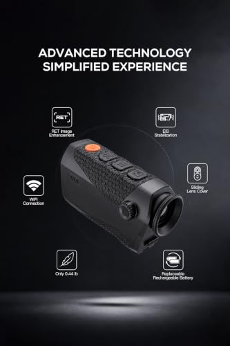Portable Thermal Monocular for Hunting 256x192 Resolution Wi-Fi Night Vision