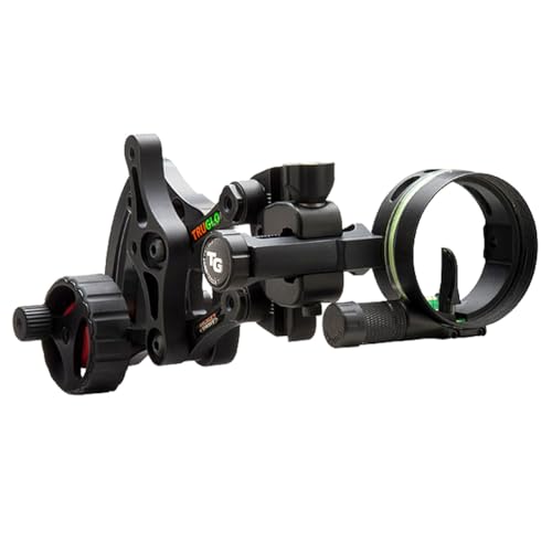 TRUGLO Range Rover Single-Pin Bow Sight Left-Handed Micro-Adjustable Archery Hunting