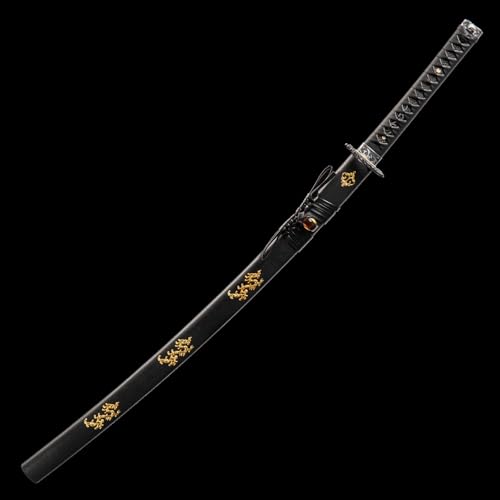 Anatak Black Dragon Handmade Japanese Katana Sword 1060 High Carbon Steel 40.5 Inch