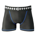 Large Diamond MMA Compression Shorts with Built-In Jock Supporter & Athletic Cup Pocket - Men's Sports Gear