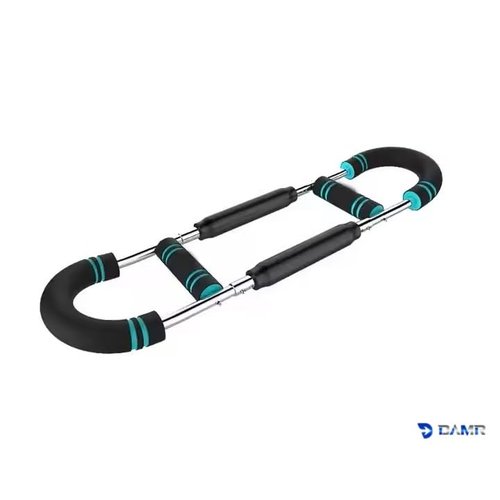DAMR Arm Trainer, Arm Chest Exerciser with 2 Spring. Suitable for Men and Women of All Fitness Levels. Detachable Twister Fitness Equipment. Upper Body Muscle -Black, Adjustable Resistance Levels.