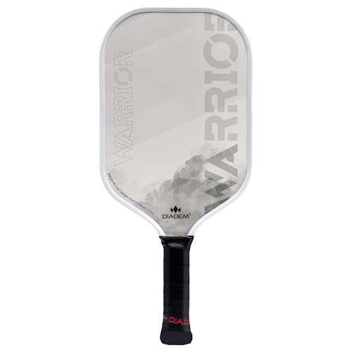 Diadem Warrior Ghost Pickleball Paddle - Carbon Fiber Surface, 3X L-Core, Spin & Control