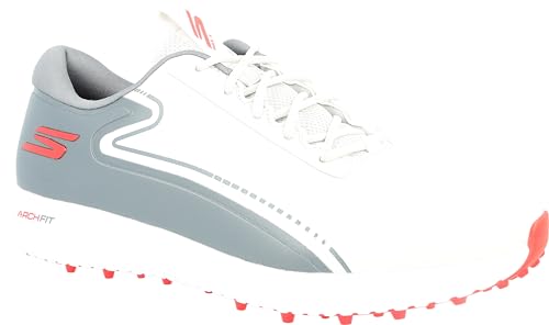Skechers Men's Max 3 Arch Fit Golf Shoe Grey/Red - Size 9