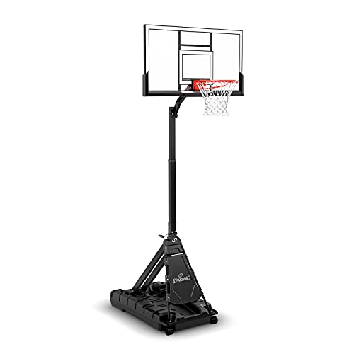 Portable Adjustable Basketball Hoop - 54" H Frame Black - Easy Assembly