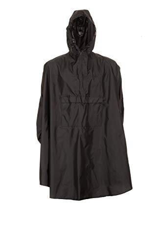 Snugpak Waterproof Patrol Poncho - Black, Lightweight & Camping Ready