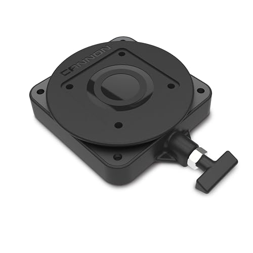 Cannon Low-Profile Swivel Downrigger Mounting Base - Black Composite