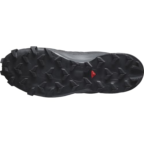 Men's Waterproof Trail Running Shoes - Black/Black/Quiet Shade, Size 11