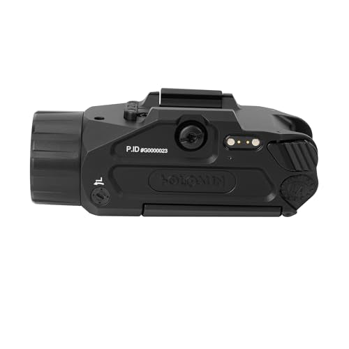 HOLOSUN P.ID-Plus Pistol Light with Green Laser, 900 Lumens, Dual Activation, Waterproof, Picatinny Mount