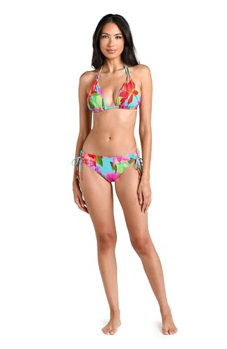 La Blanca Women's Island Goddess Halter Bikini Top - Sunset Botanica Variation