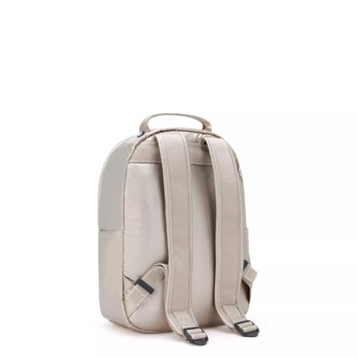 Kipling Women's Seoul Small Tablet Backpack - Metallic Glow, Durable, Padded Straps