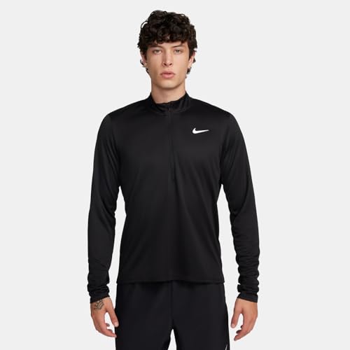 Nike Men's Pacer Dri-Fit 1/2-Zip Running Top Large Black Reflective Silver