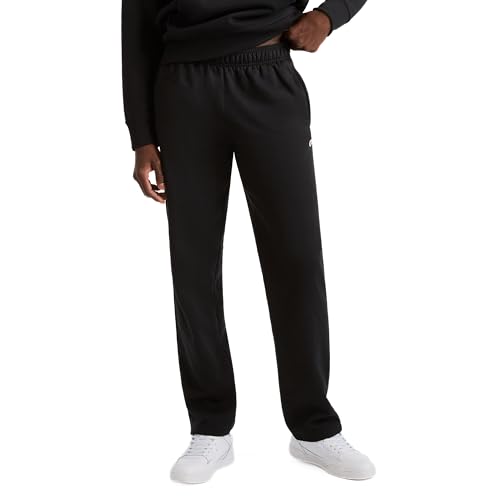 Champion Men's Open Bottom Fleece Sweatpants - Large / Black - Regular & Big & Tall Fit