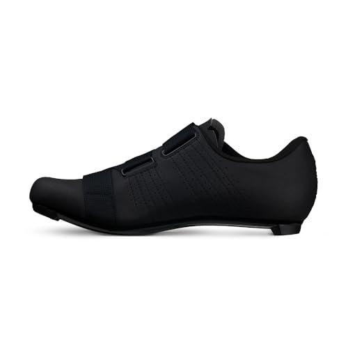Unisex Cycling Shoes with Velcro Closure - Black 9.5