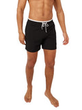 Men's Swim Trunks with 4-Way Stretch - Elastic Waist & Mesh Lining - Medium / Capes