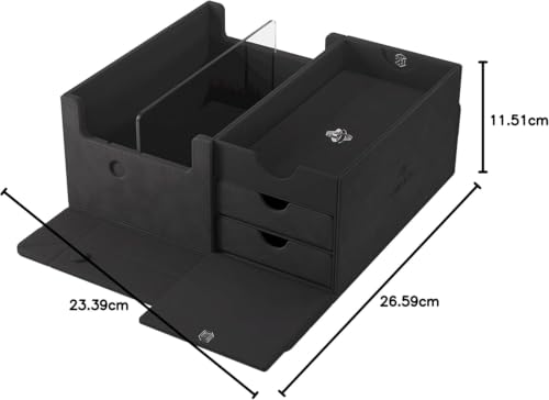 Gamegenic Game's Lair 600+ Convertible Deck Box - Black, Card Storage & Protector