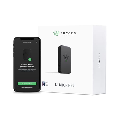 Golf Shot Tracker Device - Arccos Link Pro for Hands-Free Game Recording