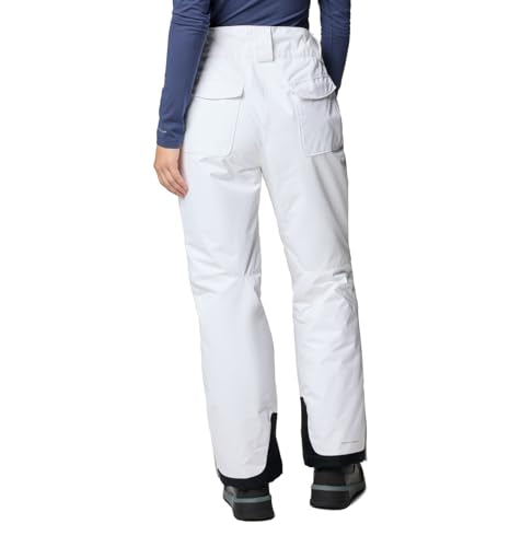 Columbia Bugaboo II Snow Pants - Large White Waterproof Insulated Women's Ski Trousers