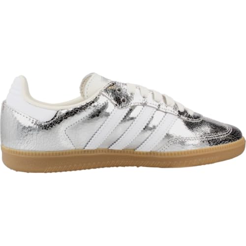 adidas Samba OG Women's Metallic Silver Sneakers Size 6.5