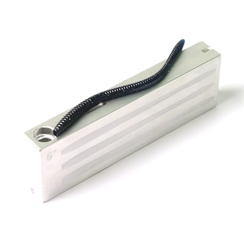 Soft Plastic Fishing Lure Mold 3-Cavity Aluminium Injection for Worms 6''