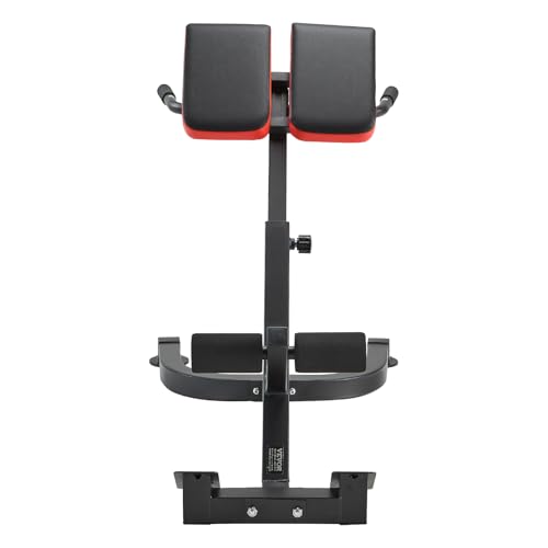 VEVOR Roman Chair Hyperextension Bench, 300 lbs Adjustable Extension Machine, Multi-Function Exercise Equipment for Glute, Hamstring, Lower Back, and Ab Workout, Fitness Weight Bench for Home Gym