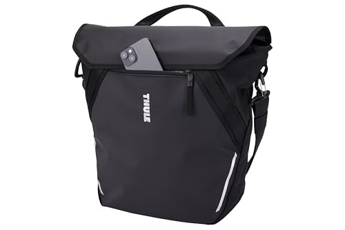 Water-Resistant Courier Bag 22L for Bike Mounting with InLock Compatibility - Black