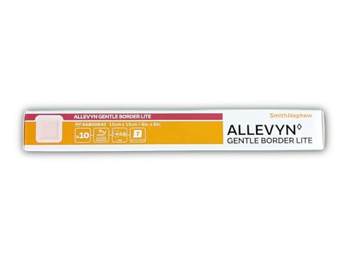 Allevyn Gentle Border Lite Foam Wound Dressing Pack of 10 - Sensitive Skin Friendly