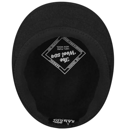 Kangol Wool 504 Flat Cap - Ivy Style Black