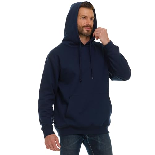 Wrangler Big & Tall Men's Navy Heavyweight Fleece Pullover Hoodie 3X Tall