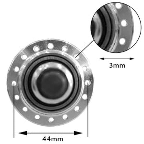 DONSP1986 Bicycle Wheel Part Bicycle Rear Hub 36 Hole,Rear Width 135mm,Alloy Alum Bike Hub Single Thread