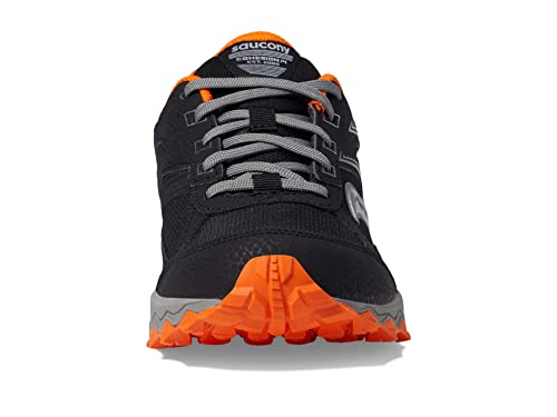 Saucony Unisex-Child Cohesion Tr14 Running Sneakers 2 Wide Black/Orange