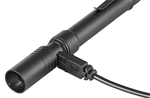 Streamlight Stylus Pro USB Penlight 350-Lumen White/Black – Compact & Rechargeable