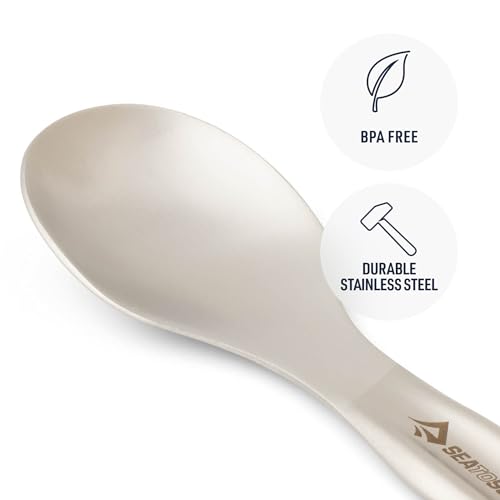 Sea to Summit Detour 2-Person Camping Cutlery Set - Stainless Steel Knives, Forks, Spoons