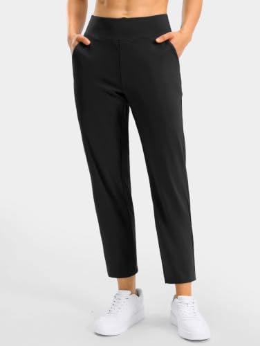 Women's Golf Pants 24.5 Inseam Black with 4 Pockets - Large