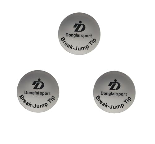 3PCS Billiard Break Cue Tips 14mm Polymer Jump Cue Tips Durable & Professional