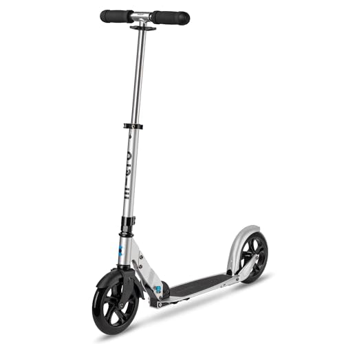 Micro Kickboard Classic Foldable Scooter for Teens & Adults - Silver