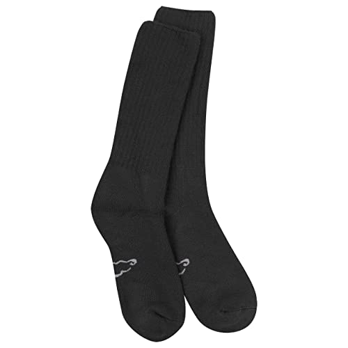 World's Softest Classic Crew Socks - Large Black Ultra Soft Unisex Socks