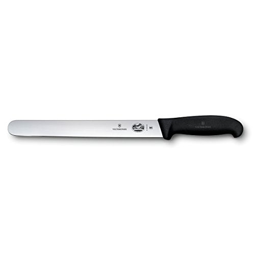 Victorinox Fibrox 10-Inch Slicing Knife with Round Tip & Straight Edge - Black Handle