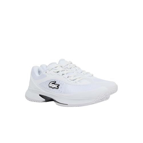 Lacoste Women's Tech Point Tennis Shoes 7.5 White/White - Comfortable Athletic Footwear