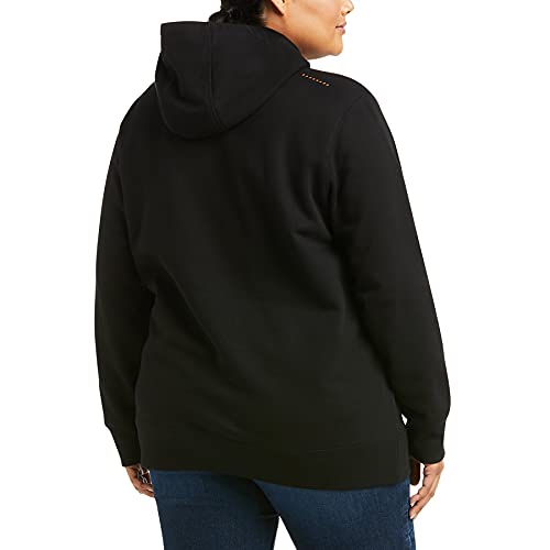 ARIAT Rebar Graphic Hoodie Large Black Purple Men's Work & Casual Midlayer